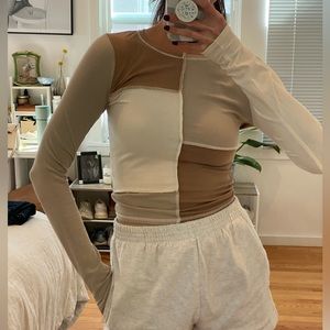 Hollister patchwork top